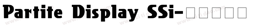 Partite Display SSi字体转换